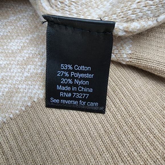 Cardigan New With Tags Simply Vera Vera Wang Large Button Up Pattern Sweater - Picture 8 of 8